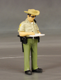 "Dave" the Sherriff...writing a speeding ticket.