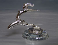 1934 Pontiac Hood Ornament, 1/2 scale